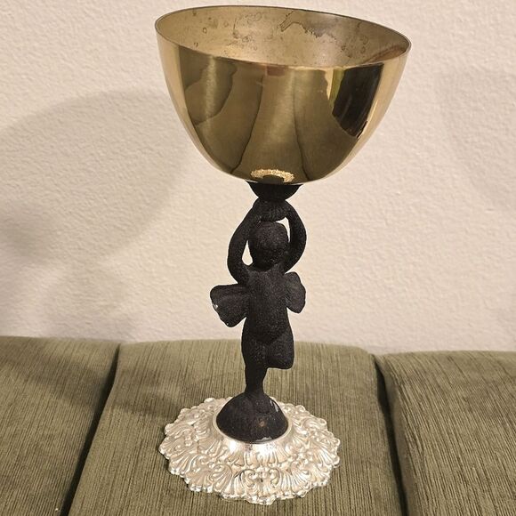 Vintage Gothic Metal Chalice Incense Candle Holder - Picture 10 of 10